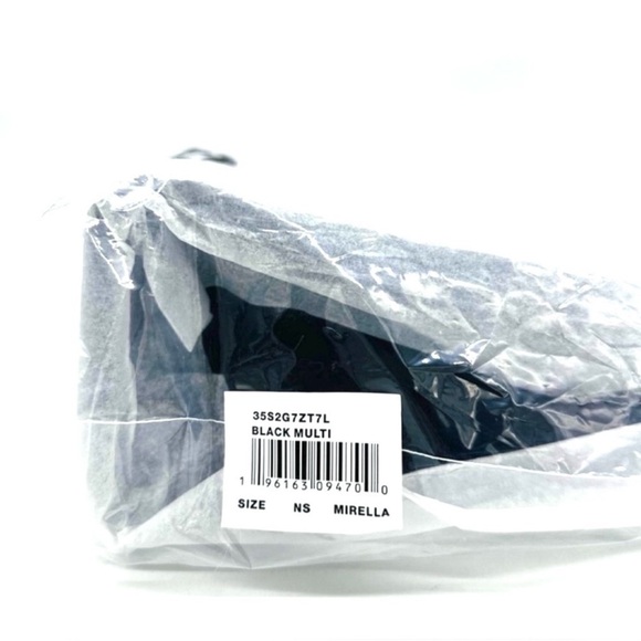 Michael Kors Medium Mirella Tote Bag Black Leather - Picture 11 of 12